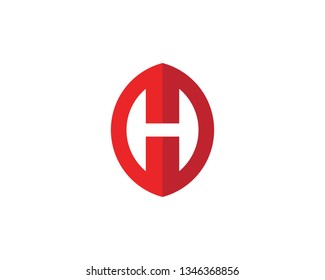 H Letter Logo Template Design Vector illustration