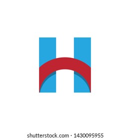 H Letter Logo Template Design Vector illustration
