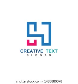 H Letter Logo Template Design Vector illustration icon