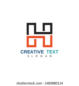H Letter Logo Template Design Vector illustration icon