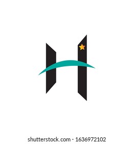 H Letter Logo Template Design Vector illustration