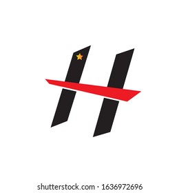 H Letter Logo Template Design Vector illustration