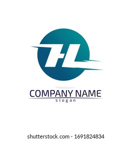 H Letter Logo Template Design Vector illustration sign 