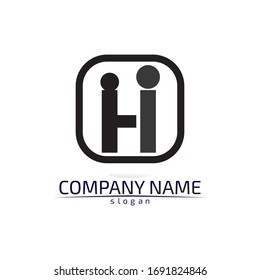 H Letter Logo Template Design Vector illustration sign 