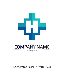 H Letter Logo Template Design Vector illustration sign 