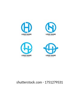H Letter Logo Template Design Vector illustration