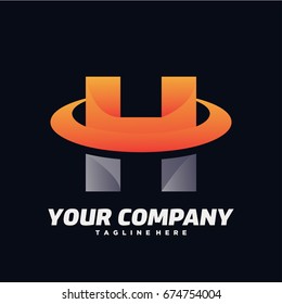 H Letter Logo Template Design Vector, Emblem, Design Concept, Creative Symbol, Icon