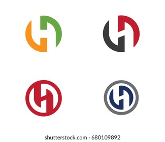 H Letter Logo Template Design Vector illustration