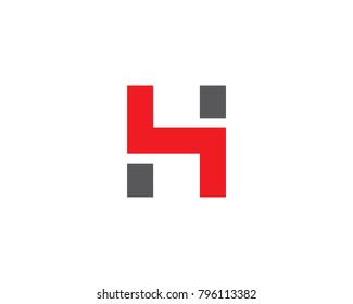 H Letter Logo Template Design Vector illustration