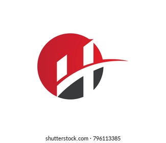 H Letter Logo Template Design Vector illustration