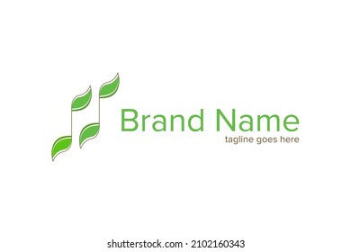 h letter logo template or leaf logo for company which uses the main concept of natural or healtcare