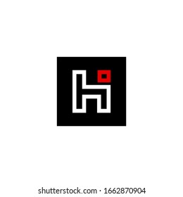 H Letter Logo Template symbols icons