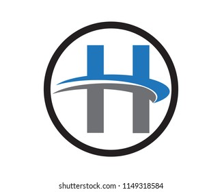 H LETTER LOGO  TEMPLATE VECTOR
