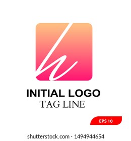 H Letter Logo Template vector icon design