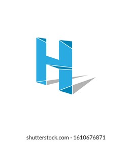 H Letter Logo template in vector for Restaurant, Royalty, Boutique, Cafe, Hotel, Heraldic, Jewelry, Fashion and other vector illustration. H icon design for fashion and beauty company.