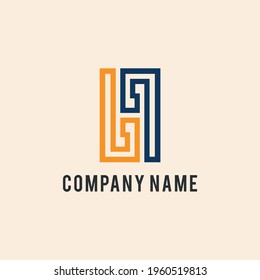 H letter logo template vector