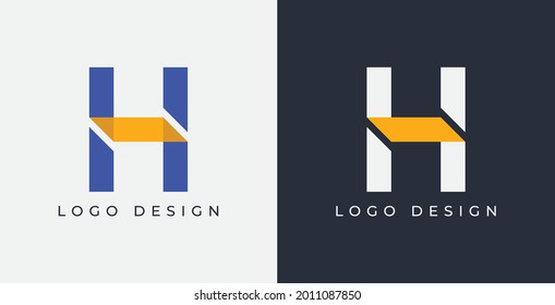 H Letter logo template Vector