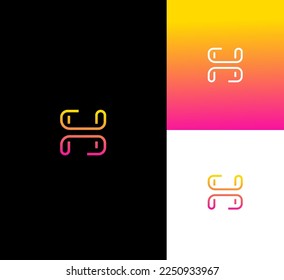 H Letter Logo Usable Vector Template Abstract Monogram Symbol 
