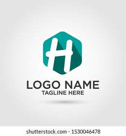 H letter logo vector Logo design that is easy to edit and ready to be used as a symbol of your business or product. - Vector
