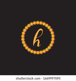 Design der Vektorillustration des H-Briefes