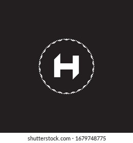 Diseño vectorial de logotipo de letra H