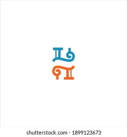 H letter logo vector design on white color background. h icon