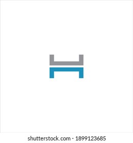 H letter logo vector design on white color background. h icon