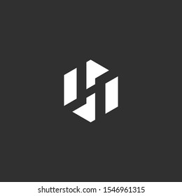 H letter logo vector icon template