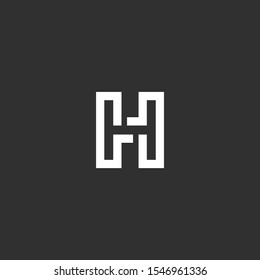 H letter logo vector icon template