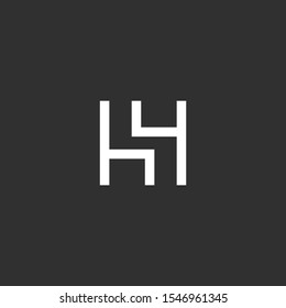 H letter logo vector icon template