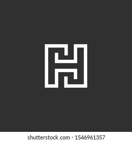 H letter logo vector icon template