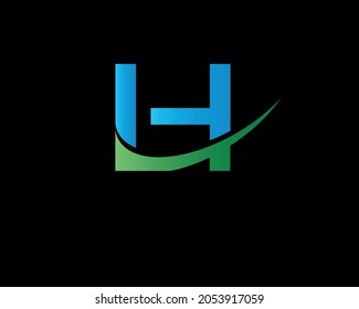 Logo für H-Buchstaben, Vektor-Symbol-Vorlage