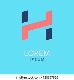 H Letter Logo. Vector Icon