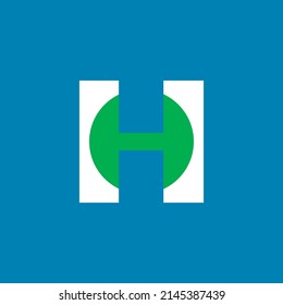 H letter logo vector illustration. H Lettermark simple iconic logo design.