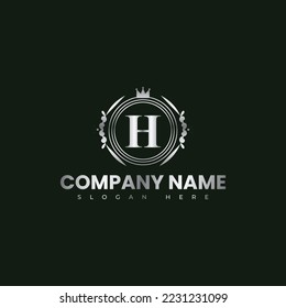 H Letter logo vector illustration design