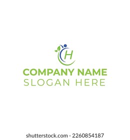 H letter logo vector illustration template