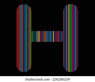 H letter logo vector template elements