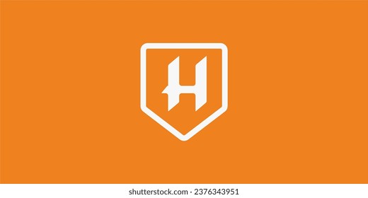 
H Letter Logo Vector Template Abstract Monogram Symbol . letter H inside the shield  Letter Usable for Best modern, business, company, corporate, premium, sport, technology And future creative logo
