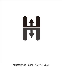 H LETTER LOGO VECTOR, FOR WHITE BLACK BRAND NAME