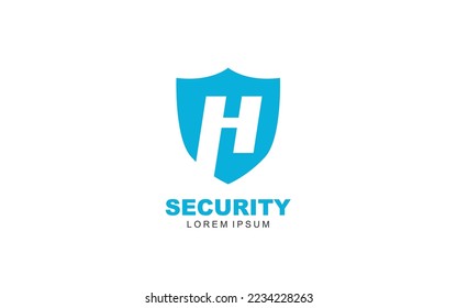 El vector del logotipo de la letra H para su marca con estilo moderno.