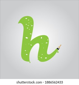 H letter logo with white background.