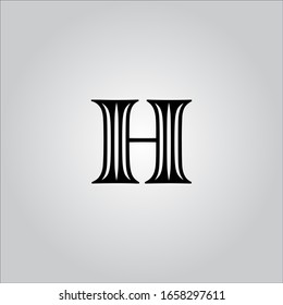 H letter logo with white background.H letter icon.Nice letter design.