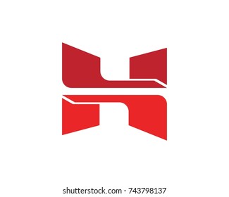 Letter H Typography Feather Stock Vector (Royalty Free) 1595132350