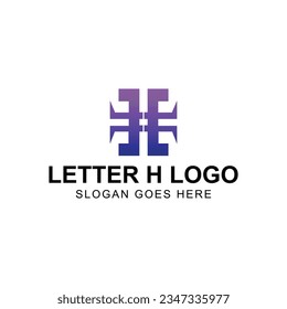 H letter mark logo design