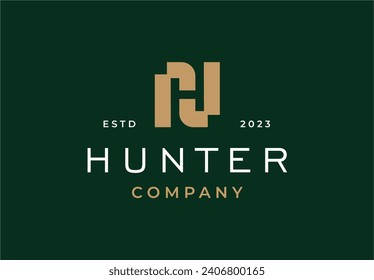 Logo-Symbol für H-Buchstaben-Zeichen