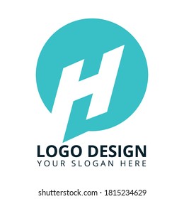 H Letter Messaging , Conversation Logo Design