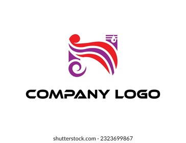 H letter modern abstract logo and branding animal logo design . Perfect logo for business related to industry. creative style logo design vector.