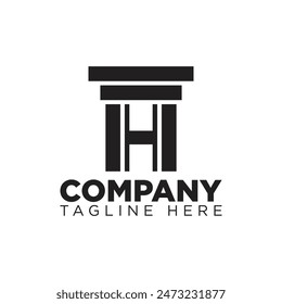 H letter modern law vector logo icon template design