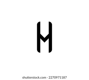 h letter monogram vector logo templet.