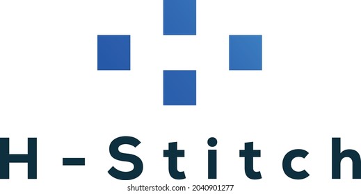 H Letter Negative Space Logo Design